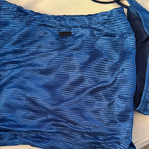 Triangl Blue Bikini & Skirt Set Size Small - Picture 6 of 13
